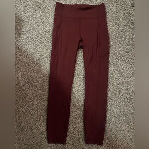 Lululemon Women's Burgundy Leggings